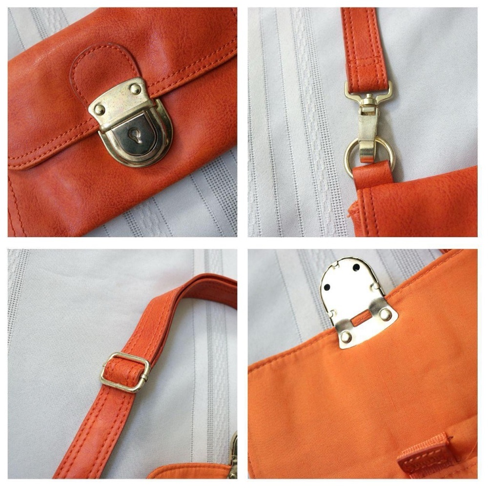 Mini orange rectangular bag - image 6